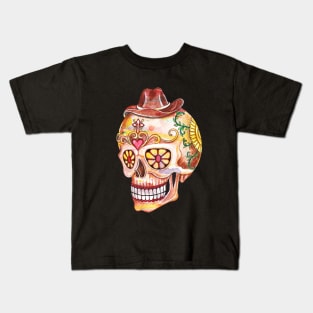 Sugar skull day of the dead hand. Kids T-Shirt